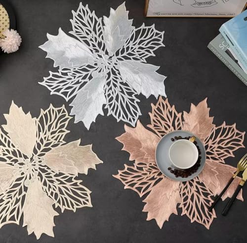 Image of Dakshya Industries Washable Decorative Dining Table Placemat Single Piece (Copper)