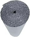 Reflective Bubble Foil Poly-Foam Core Radiant Barrier Summer-Winter Window Cover Insulation AC HVAC PCV Pipe Garage Door Insulation Panels R7-21 Waterproof Weatherproof Flame Resistant (24 in x 10 ft)