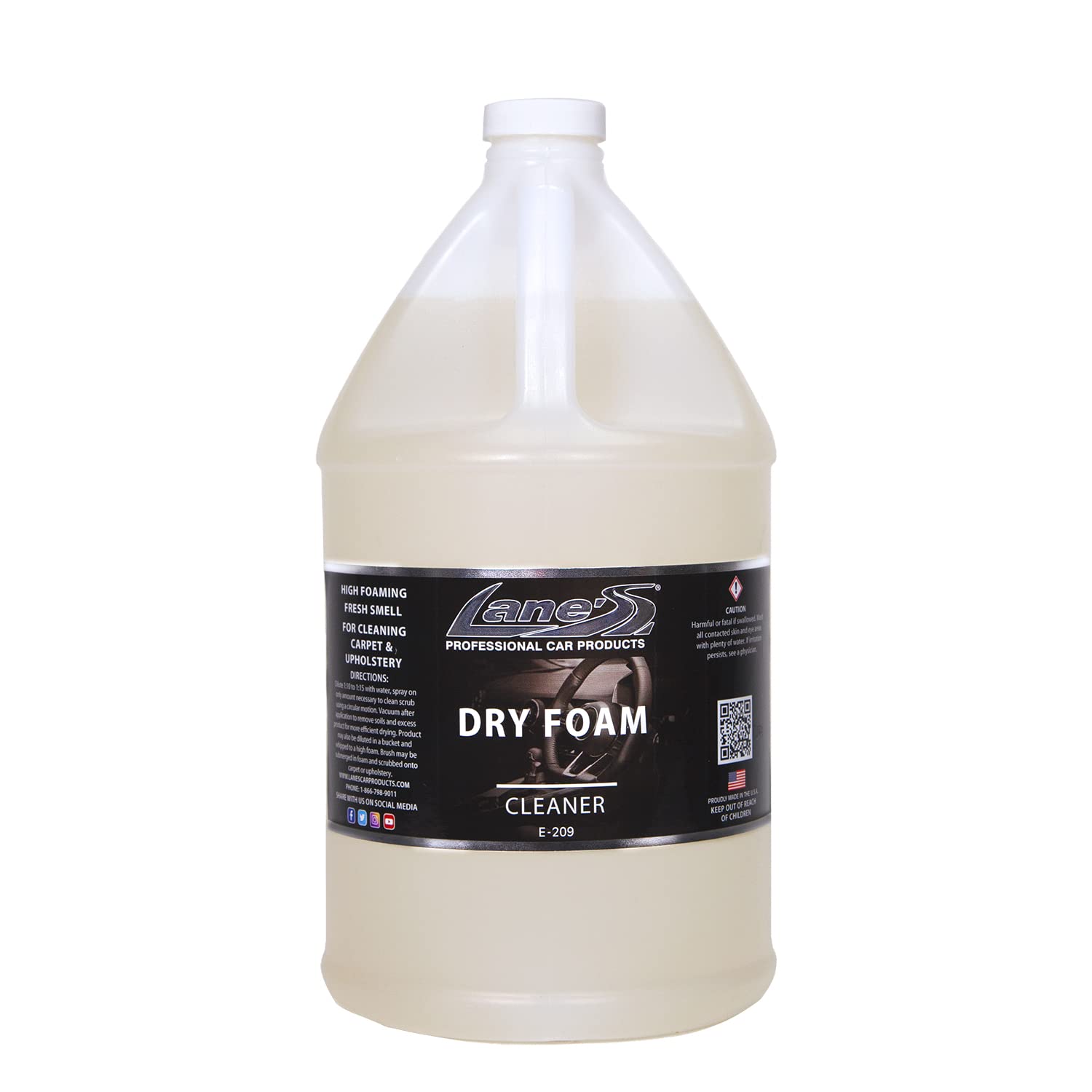 LANE'S Carpet Cleaner Spray Dry Foam gallon jug