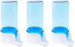 3 Bebedouro Automático Malha Larga 200ml Para Aves e Calopsitas