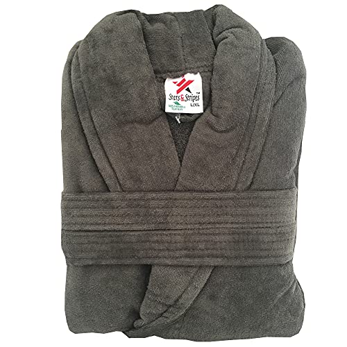 Stars and Stripes Peignoir de bain Gris M
