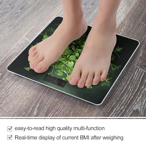 Báscula digital para baño Green Leaves de vidrio templado miniatura 5