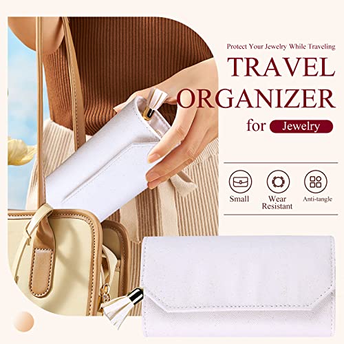 Pretty Comy Jewelry Boxes For Women, Small Travel Jewelry Organizer, 2 Layers Large Jewelry Organizer, Pu Leather Display Jewellery Holder With Removable Tray For Necklace Earrings Rings Bracelets #TOP3