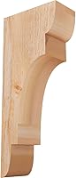 Vista 19 de Ekena Millwork COR04X12X12NEB00RWR 4 pulgadas de ancho x 12 pulgadas de profundidad x 12 pulgadas de alto New Brighton Rough Sawn Corbel, cedro rojo