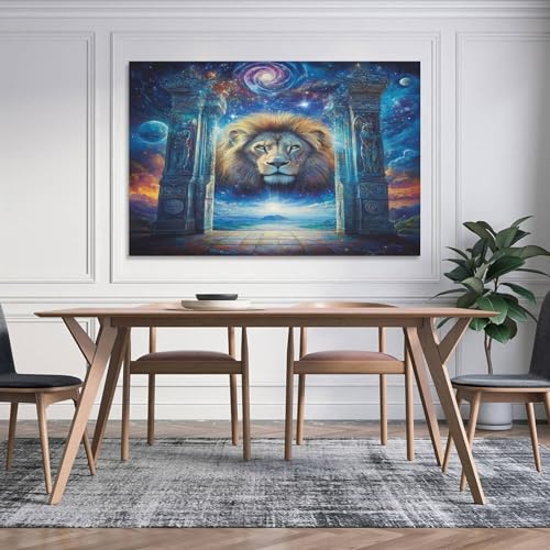 Cuadros de salón modernos con león impreso para decorar el dormitorio 4