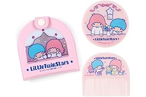 Sanrio Little Twin Stars 795712 Mirror Comb with Vinyl Case, Kikirara
