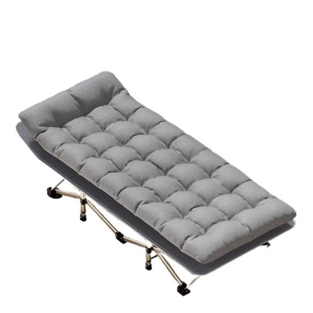 Camping Klappbett for den Einzelgebrauch, Familienschlaf, Nachtschichtdienst, tragbarer Nickerchen-Loungesessel, Büro, einfaches Marschbett Feldbetten(Klein)