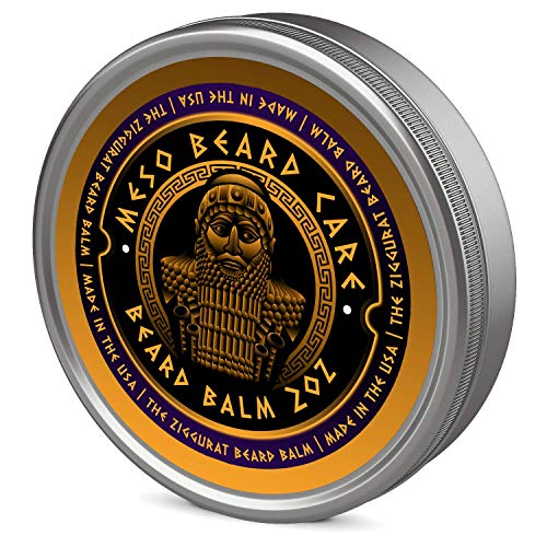 The Ziggurat Beard Balm - All Natural Vanilla, Tobacco, and Spicy Bourbon Fragrance - Meso Beard Care