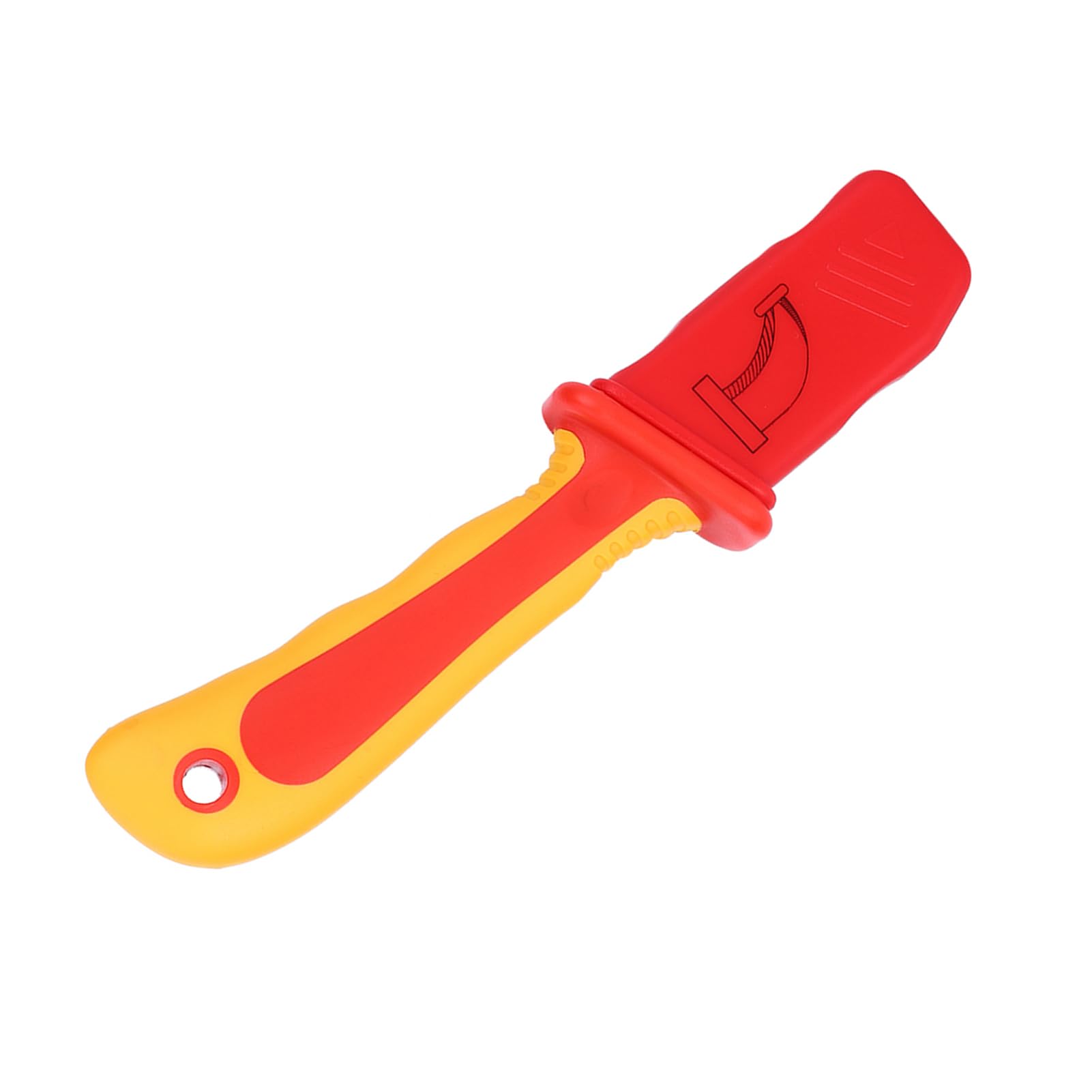 SIXRUN Cuchillo Aislado para Electricista 1000V, Pelacables Cortador Antimagnético con Hoja de Acero Inoxidable para Instalación de Instrumentos y Corte de Circuitos