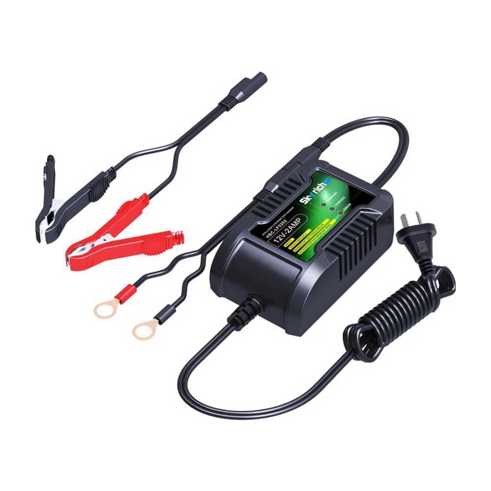 Skyrich Intelligentes Ladegerät für Lithium-Akku, 12 V, 2 Ah, HBC-LF0202 für Motorrad