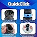 Cen-Tec Systems Quick Click Dust Separator and 10 Ft. Hose for Home and Shop Vacuums with Expanded Multi-Brand Power Tool Adapter Set