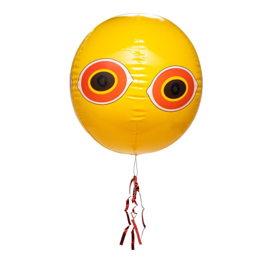 MMSEB Balloon Bird Repellant, 20" D, Bright Yellow