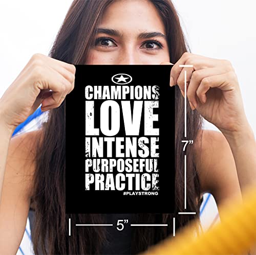 Play Strong 3-Pack 'Embrace The Grind' Empower Cards (5X7) Sports Powercards Motivational Greeting Cards - Awesome Inspirational Greeting Cards For Athletes, Coaches, Fans And Fanatics -- They'll Love 'Em! #TOP3