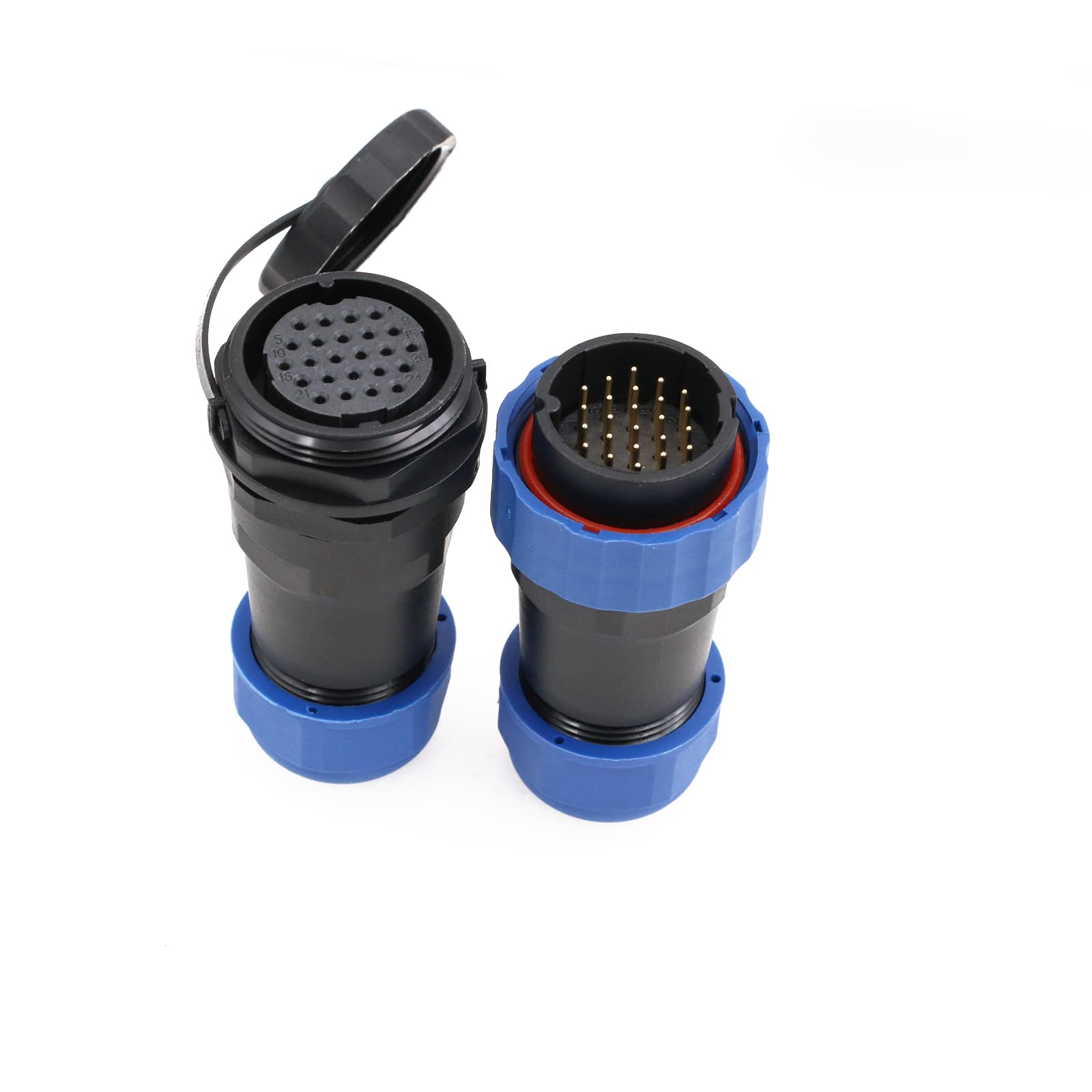 SD28 24 pin in linea cavo maschio femmina spina femmina impermeabile IP68 aviazione 28MM spina rotonda elettrica Automotive plastica connettore di alimentazione