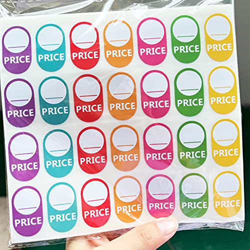 Besttile Dollar Price Tags Labels,Jewelry Price Tags Stickers,1X0.75 Inch Write On Colorful Pricemarker Stickers,1008 Pcs Per Pack #TOP3