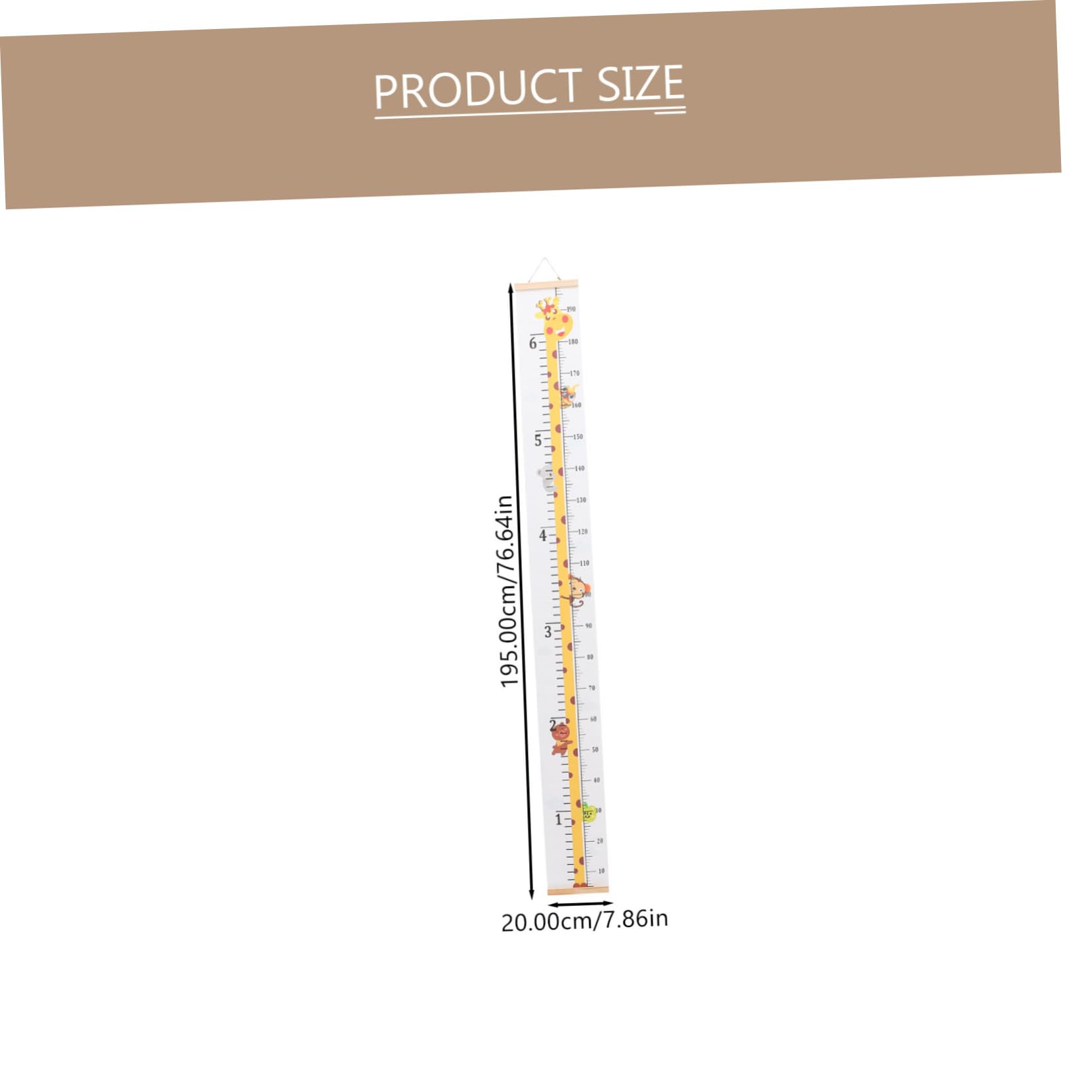 IWOWHERO Boys and Girls Height Wall Chart Growth Height Chart for Children's Room Safe