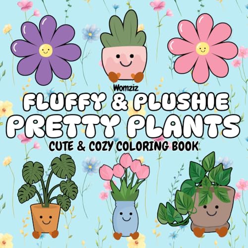 Fluffy & Plushie Pretty Plants: Cute & Cozy Coloring Book: An Unofficial Jellycat Book for A Mother's Day Gift, Valentines Gift or Easter Basket ... Mom and Anyone who Loves Amuseable Plush Toys image 2