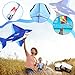 Leitee 6 Pack Large Kite for Kids and Adults Butterfly Kite for Kids Age 4-8-12 Dragonfly Owl Parrot Eagle Goldfish Teens Toy Easy to Fly for Game Beach Outdoor Activities Gifts(Ocean Style)