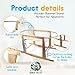 Moses Basket Stand - Wooden Rocking Moses Basket Stand for Baby Bassinets - Adjustable Bassinet Rocker Crafted From Natural Wood - Perfect For Newborns - Includes Bonus Change Mat -Basket Not Included
