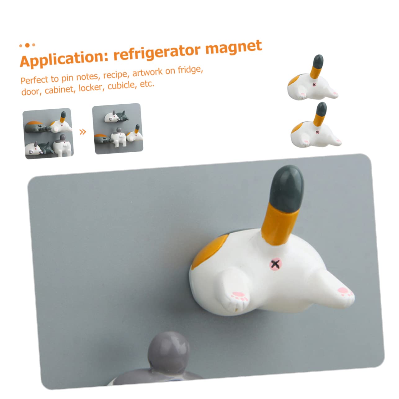 ULTECHNOVO 8pezzi Calamite Frigorifero Design Divertente Di Gatto Decorazioni Adorabili Per Cucina e Ufficio Magneti Per Foto e Promemoria Per Amici e Famiglia