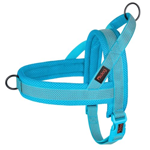 Image of Didog No Pull Dog Harness for Small Dogs, Breathable Mesh Padded, Blue, S