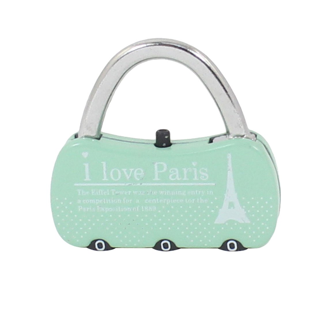 Aexit Suitcase Luggage Padlocks &amp; Hasps Eiffel Tower Print 3 Digits Resettable Combination Code Combination Padlocks Lock Padlock