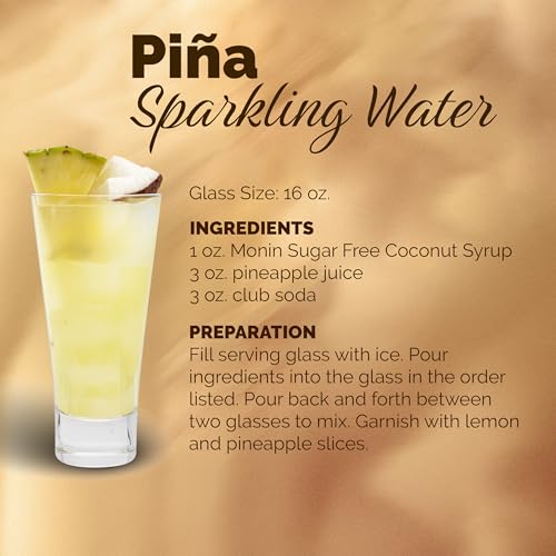 Image of Monin - Coconut Syrup, Sweet and Rich, Great for Cocktails and Smoothies, Gluten-Free, Vegan, Non-GMO (1 Liter)