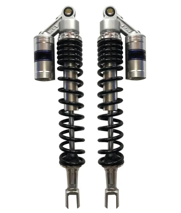 Amortiguadores de suspensión con muelle reforzado de 8mm para reducir vibraciones en moto
