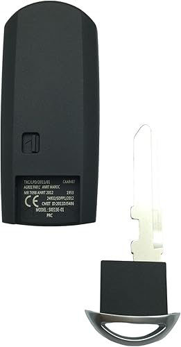 Miniatura 3 de Funda de repuesto para llavero inteligente sin llave para Mazda 3 CX-3 CX-5 WAZSKE13D01 662F-SKE13D01 662F-SKE13D01 (3 botones)