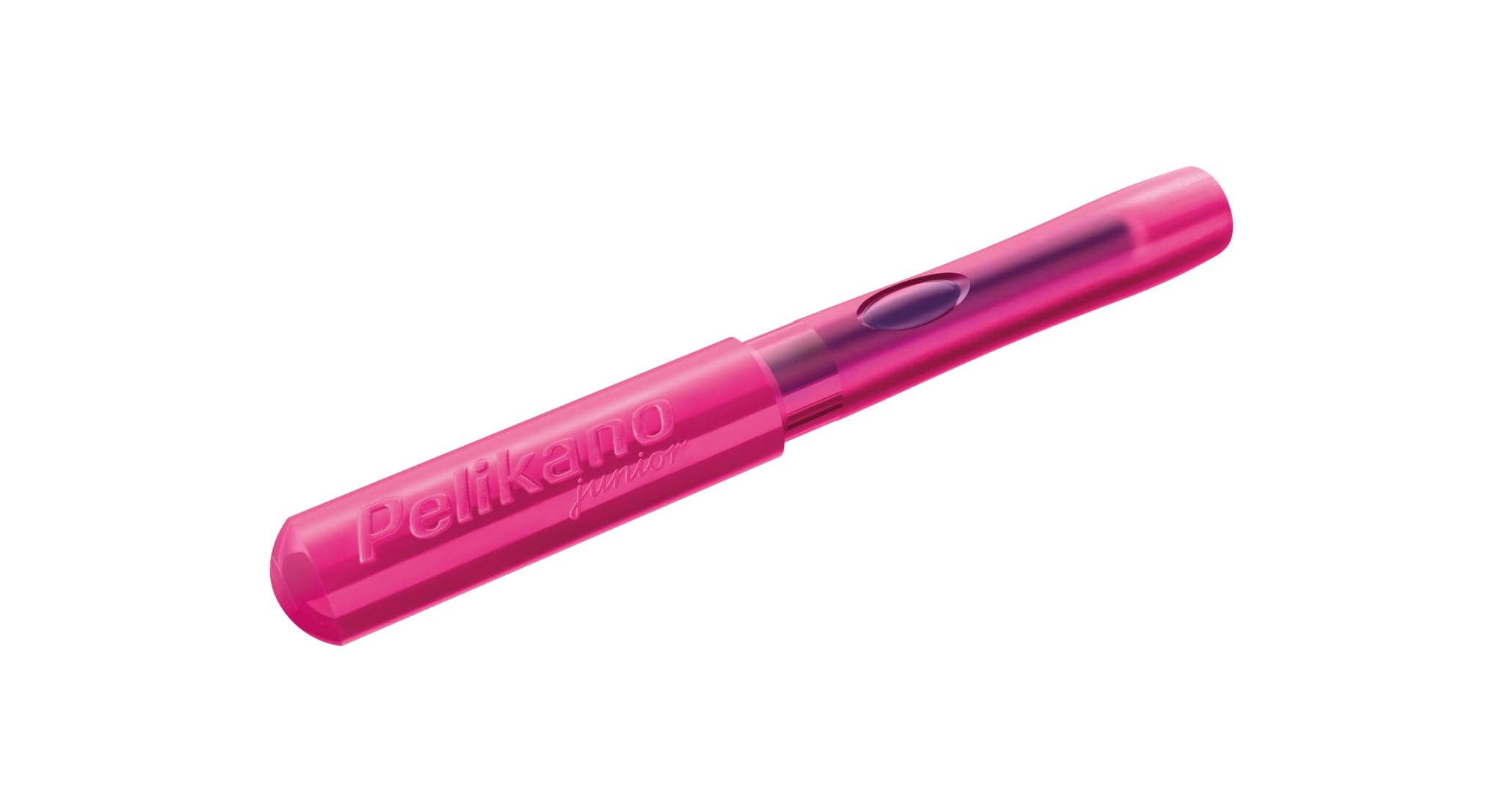 Pelikan Penna Stilografica Junior Rosa - Pennino A Per Destrorsi, Con Cartuccia Blu Reale, Made In Germany - 3