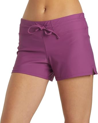 Sporti Women's Athletic Active Swim Short Bottom, Board Shorts Bathing Suit
