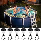 Lomotech 6 Pack Warm White Solar Pool Lights for Above Ground Pools