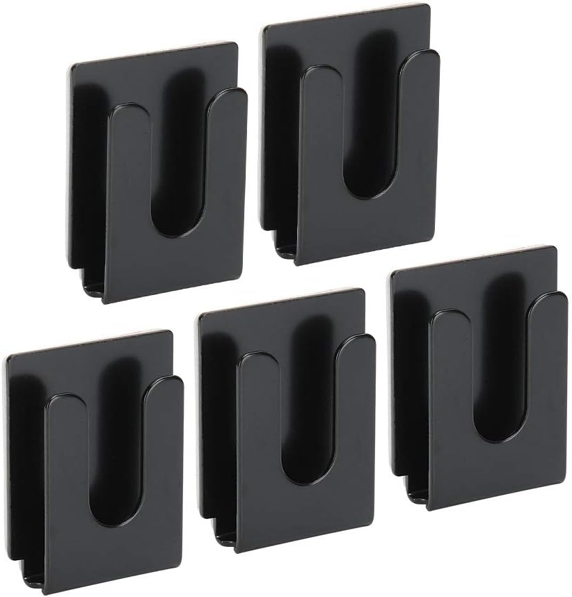 JectseMetal Microphone Hanger Holder Hook, Universal Microphone Up Clip, Mic Hanger Holder Mount with Spare Adhesive Back 5PCS for, for,for