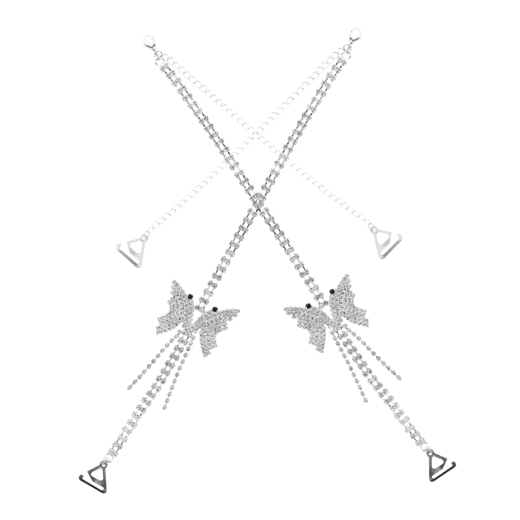 Healeved accesorios de sujetador mujer ropa interior ajustable elástico correas de vestir para vestido sin tirantes correas de reemplazo de sujetador pedrería