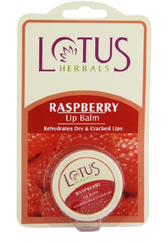 Image of Lotus Herbals Lip Balm | Strawberry | 5g And Lotus Herbals Lip Balm, Raspberry, 5g