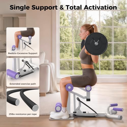 Professional Deep Squat Exercise Machine, Adjustable Glutes Trainer for Home Gym, Fitness Equipment for Lower Body Workouts - image 3