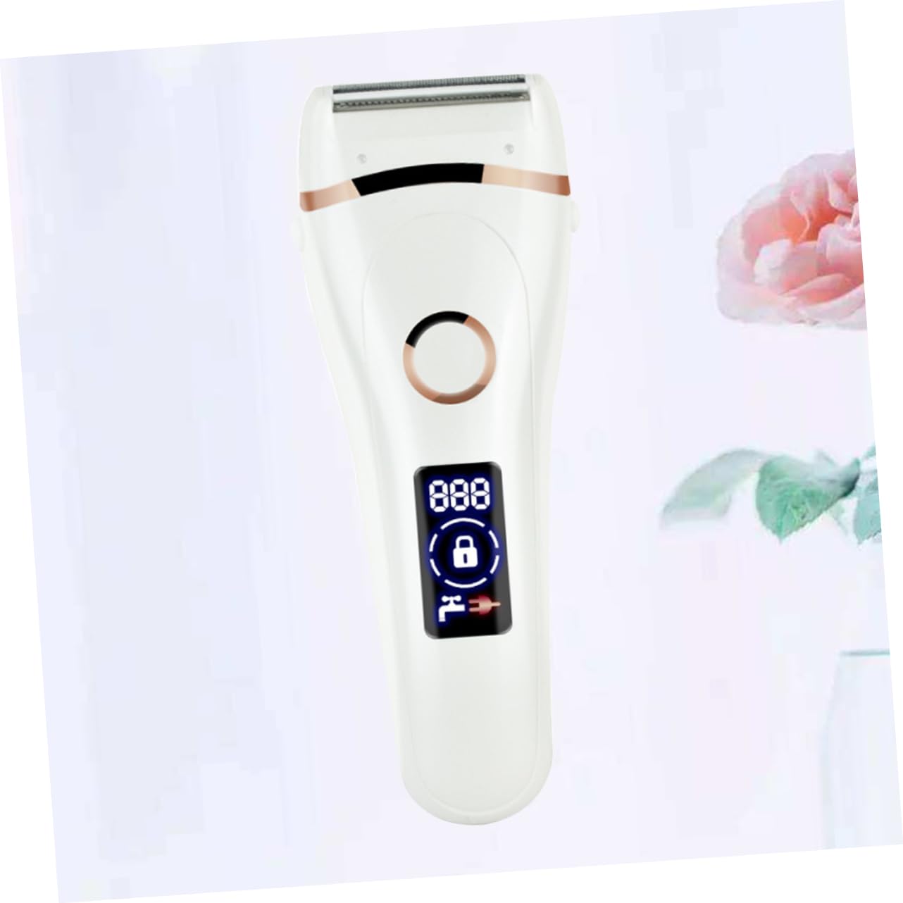 BESTYASH Rasoio Elettrico per Donne Testa in Acciaio Inossidabile Resistente alla Ruggine Telaio Abs Durevole per Rimozione Peli Viso Corpo Ricaricabile USB Portatile