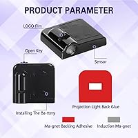 Vista 2 de 2PCS Luces Proyectoras para Puerta de Automóvil, Proyector de Logo LED para Puerta de Coche, Luz LED de Cortesía Inalámbrica, Luces de Bienvenida