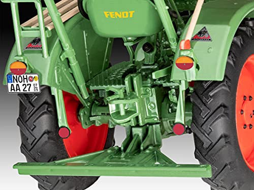 Revell Modellbausatz Fendt F20 Dieselroà I MaÃstab 1:24 I Detailgetreue Nachbildung des Bulldog I Grüne Farbe I 11,7 cm I Perfekt für Traktor-Liebhaber und Modellbauer – Bild 7