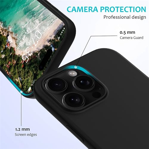 Image of ArmourPro Silicone Back Case for iPhone 16 Pro Max, Soft-Touch Case | Black