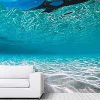 Wall Mural Under The Sea Fish Removable Self-Adhesive Wallpaper Wall Decoration for Bedroom Living Room - 66x96 inches