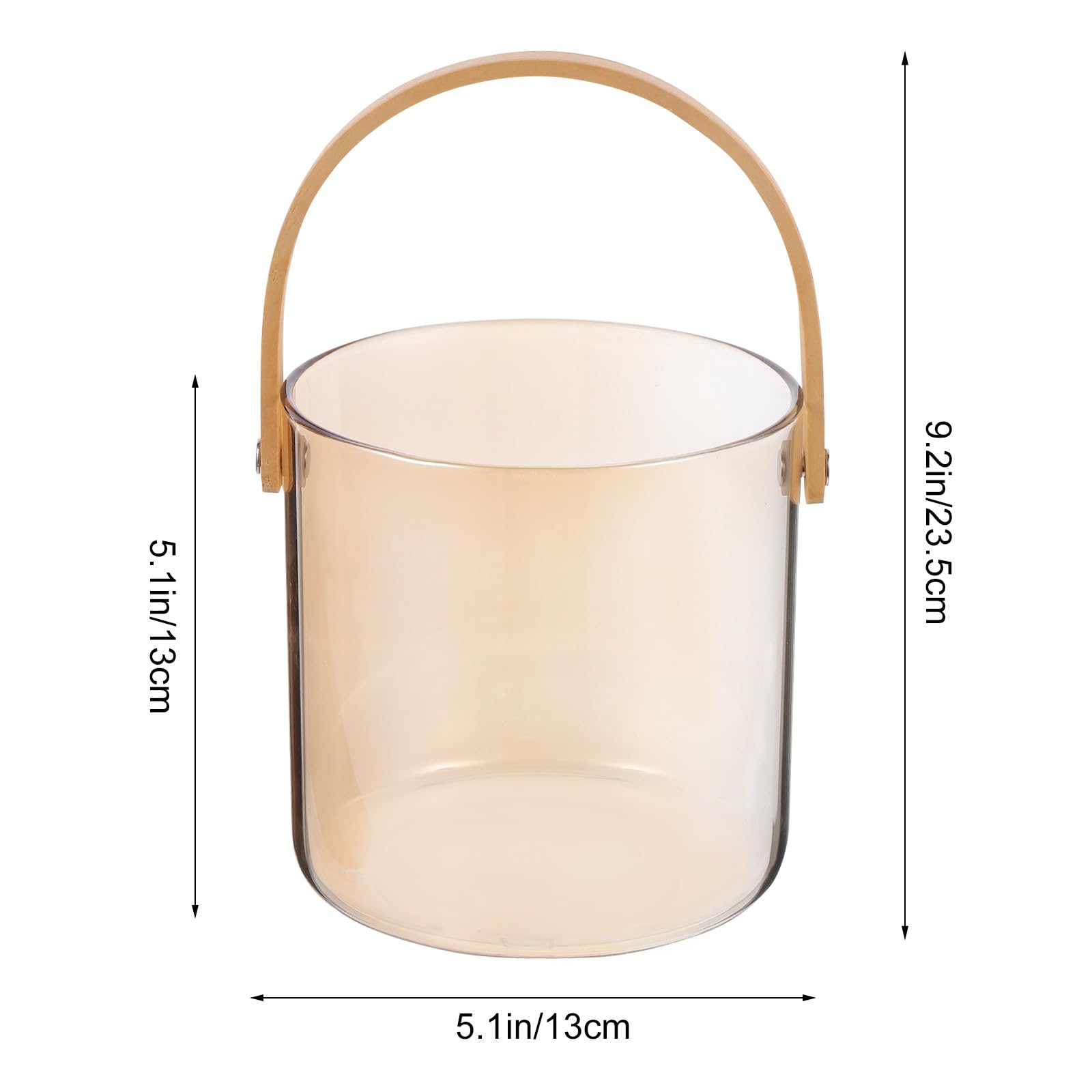 SECFOU Kreativer Aufbewahrungskorb aus Glas 1500ml mit Leichtem Design für Snacks und Gemüse Einfacher Obstkorb für Küche und Hochzeitstisch Dekoration