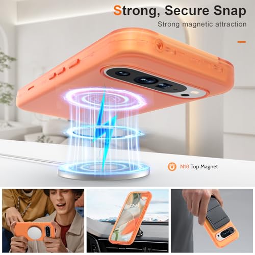 ANNSD for Google Pixel 9A Case,Magnetic Matte Shockproof Orange by ANNSD - Used condition - Image 7