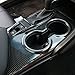 x xotic tech Carbon Fiber Black ABS Gear Shift Panel Console Water Cup Holder Cover Trim, Compatible with Toyota Camry SE LE TRD 2018 2019 2020 2021 2022 2023 2024 Without Seat Heater Buttons