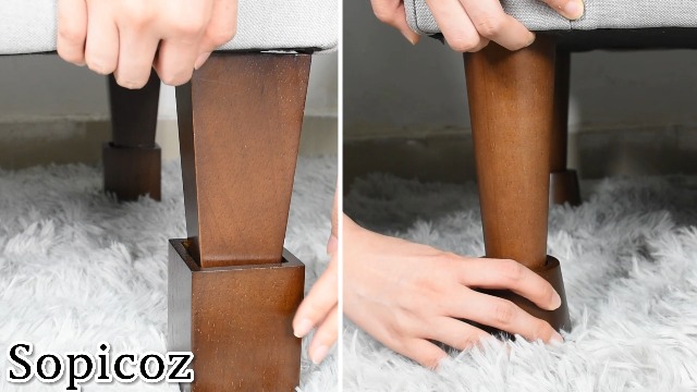 Amazon.com: Sopicoz Wood Bed Risers (4 inch Square) : Home & Kitchen