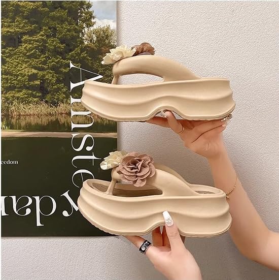 Womens Sandals Comfort Arch Support Sandals Fashion Summer Walking Shoes Casual Ankle Elastic Flower Flip Flops Shoes2