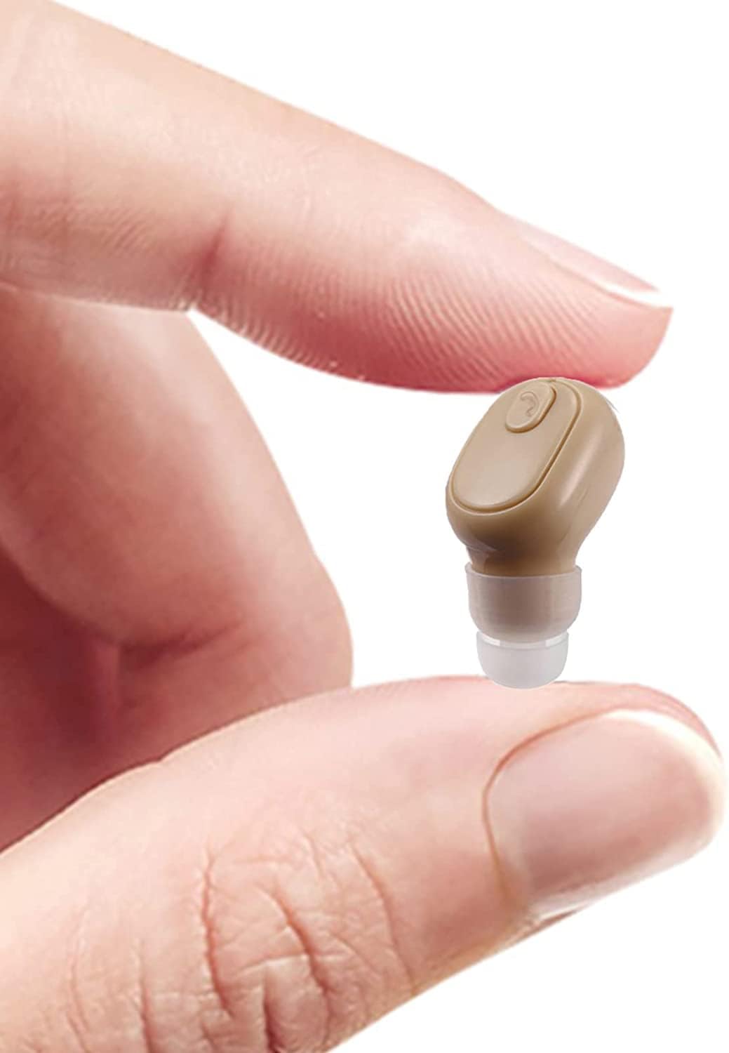 YaizK MBVBN SANWENYU Single Ear Wireless Earbud Bluetooth Headset in-Ear Mini Invisible Bluetooth Headphone Business Earphone (Brown)