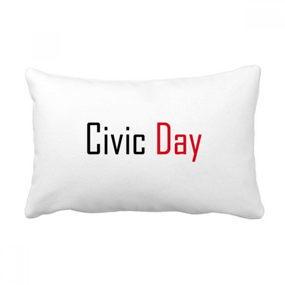 Coussin lombaire Canada en fête 16x24 pouces pour déco canapé salon
