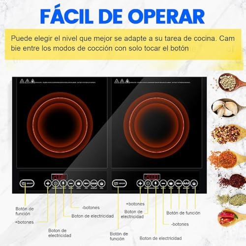 Opiniones y reviews de Parrilla de Induccion 2 Quemadores , listamos los 10 mejores. 8 Imagen adicional