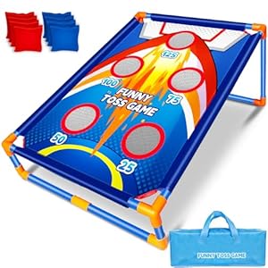 Bean Bag Toss Game for Kids,Ideal Gift for Toys 3-8 Years Old.Outside Toys for 3 4 5 6 7 8+Years Old Boys and Girls,Outdoor Game for Kids,Family Party Game Birthday Christmas Outdoor Activities